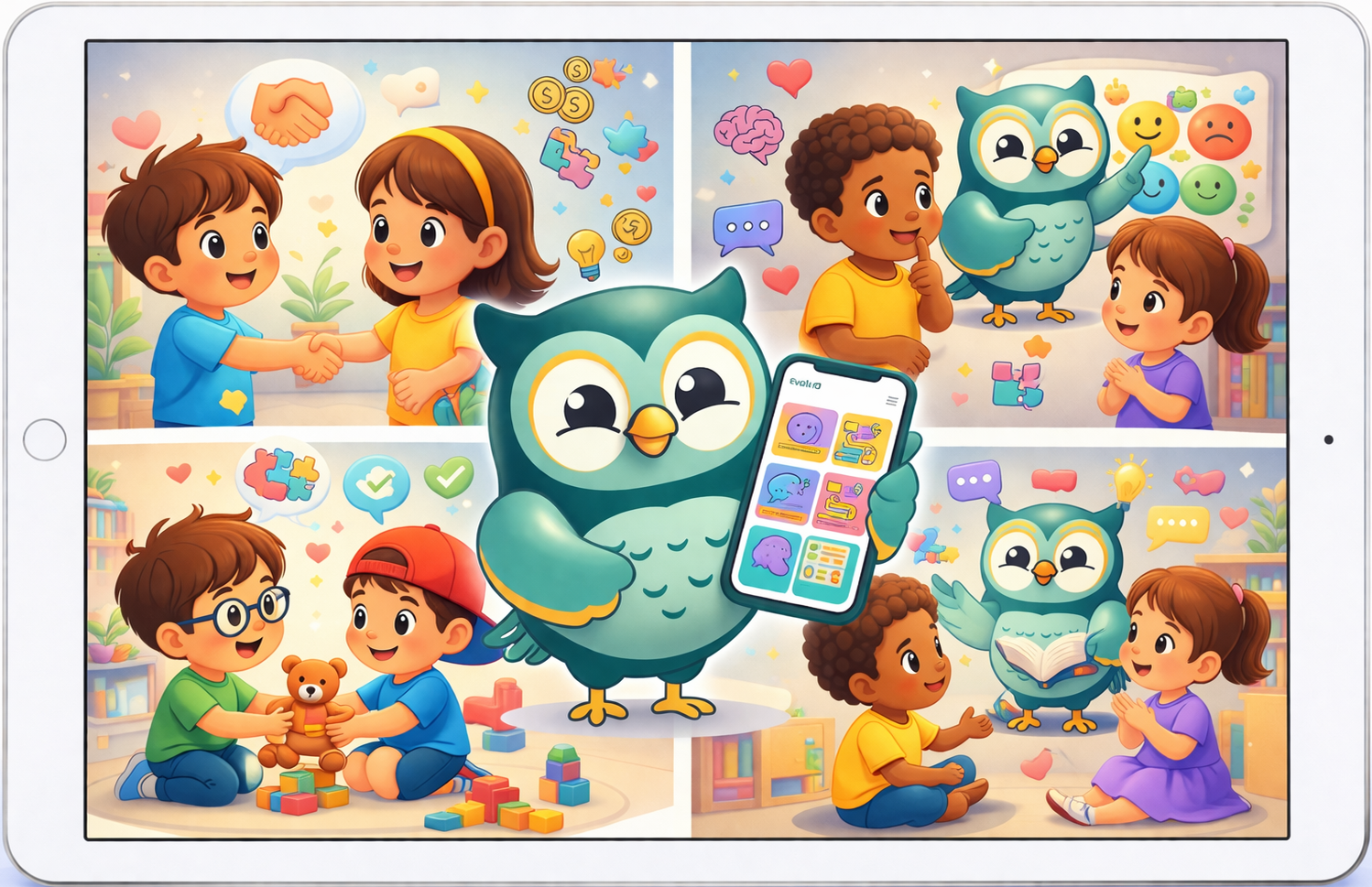 etiquette and expression with evolved owl